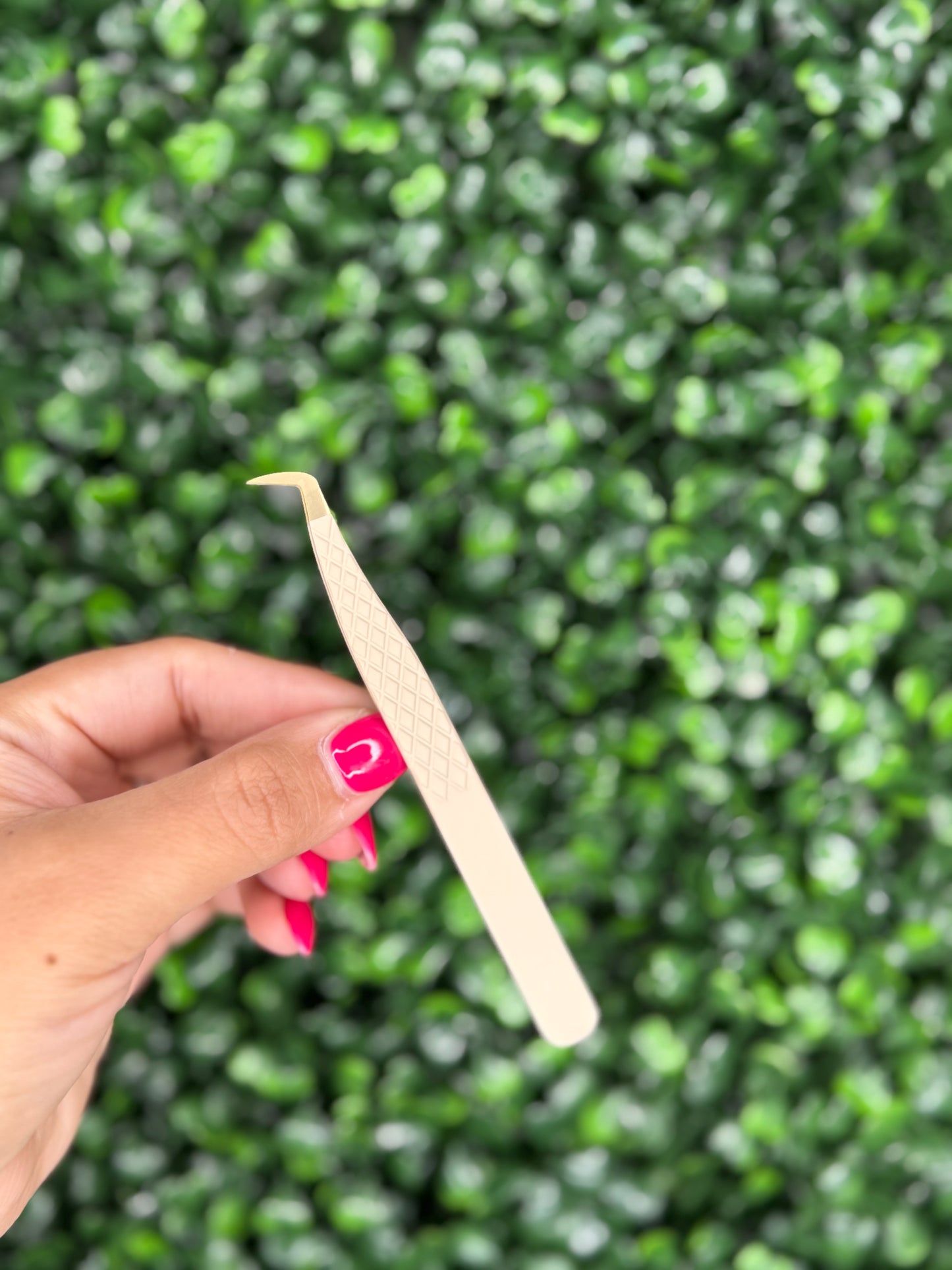 Beige Fiber Tweezer
