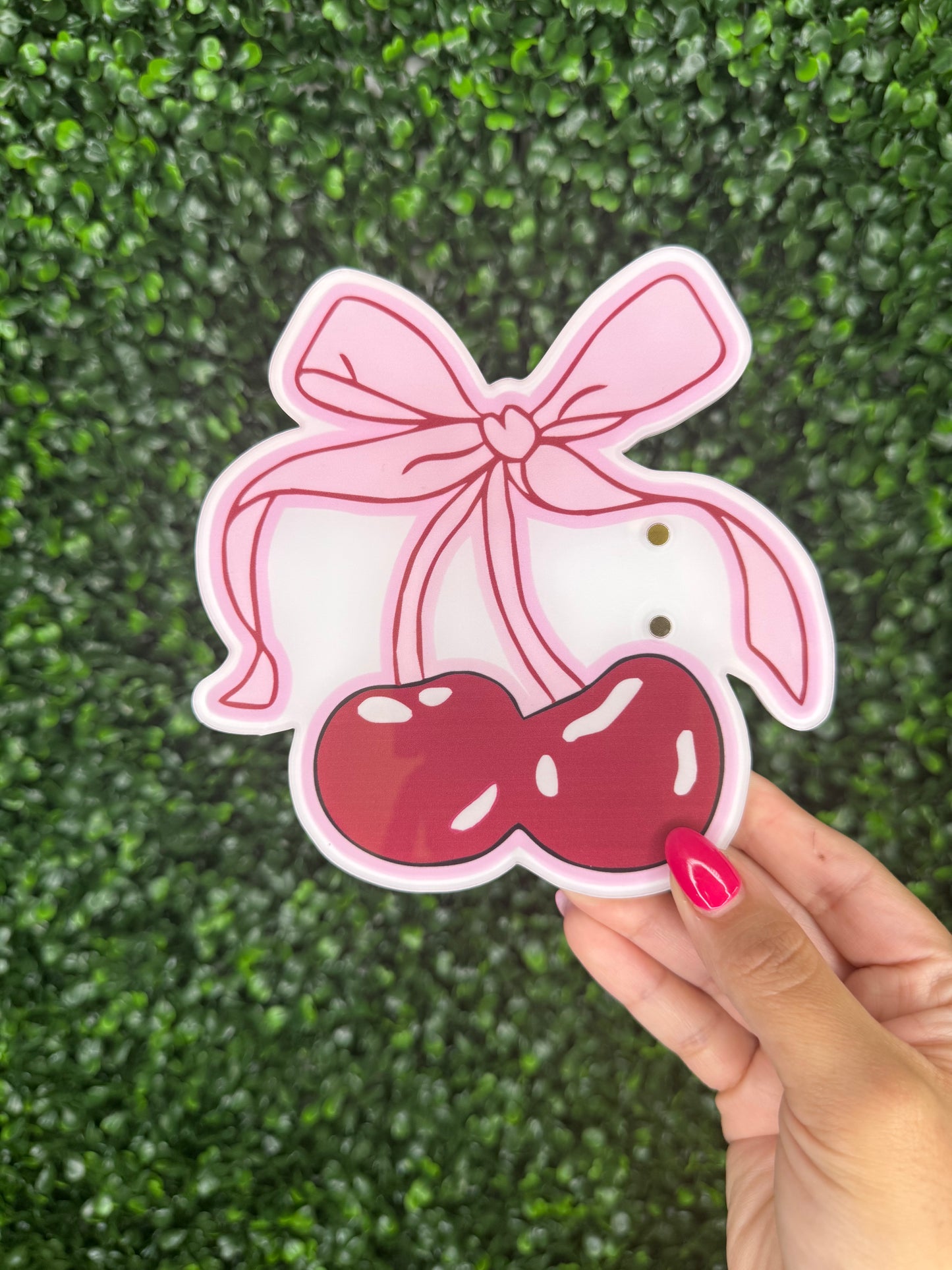 Cherry Bow Lash Tile