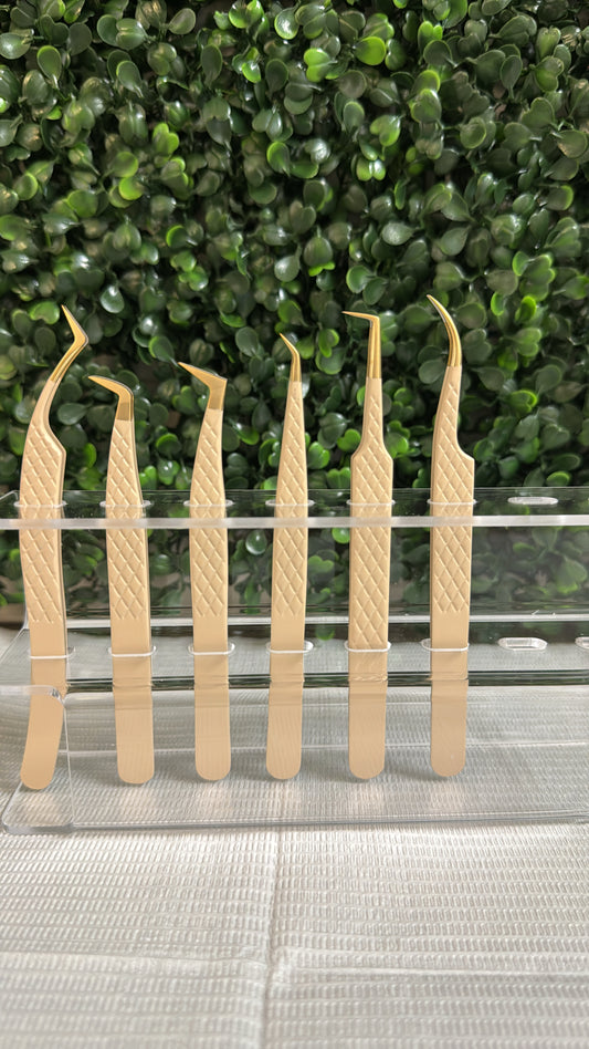 Beige Fiber Tweezer